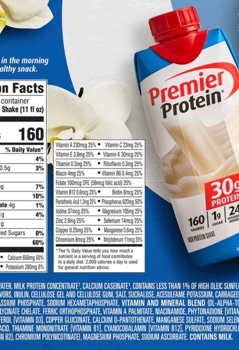 Premier protein powder vanilla nutrition facts