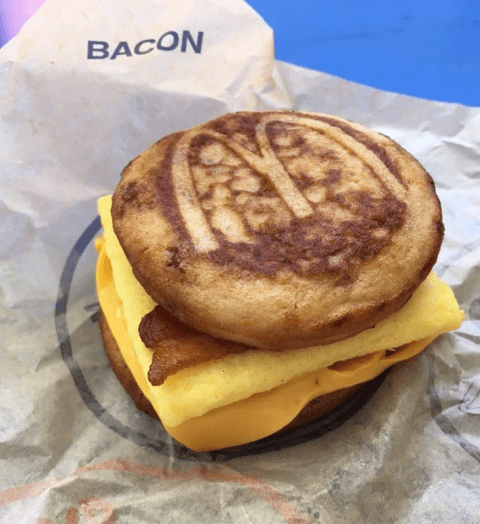 Bacon egg and cheese mcgriddle nutrition