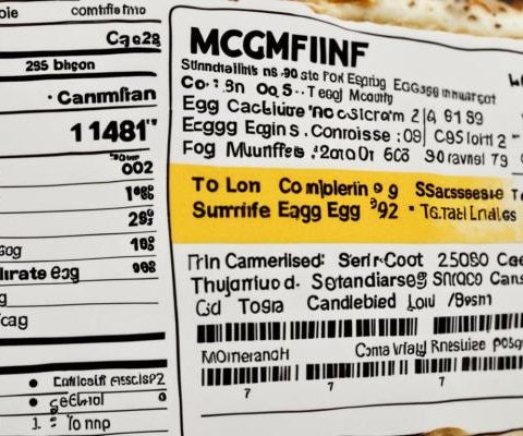 Egg mcmuffin nutrition facts