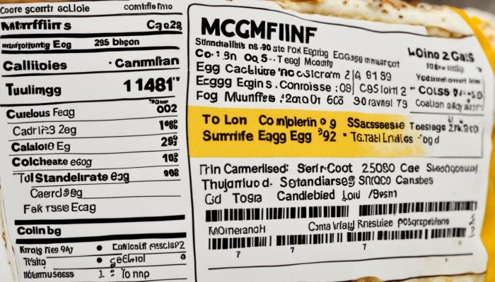 Egg mcmuffin nutrition facts