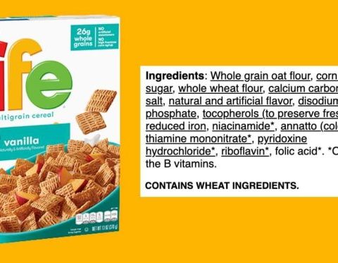 Life cinnamon cereal nutrition facts