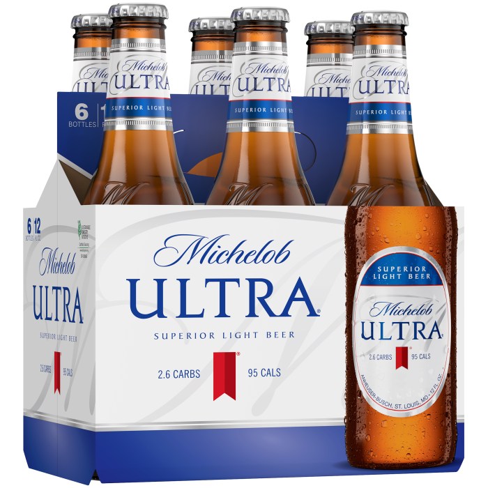 Michelob ultra light nutrition facts